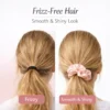 Frizz-free hair with smooth premium satin scrunchies